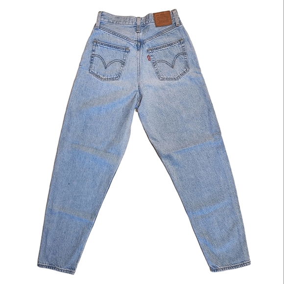 Levi's High Loose Taper Jeans Light Wash High Waist Relaxed Fit 90s Style W26 - Picture 2 of 14